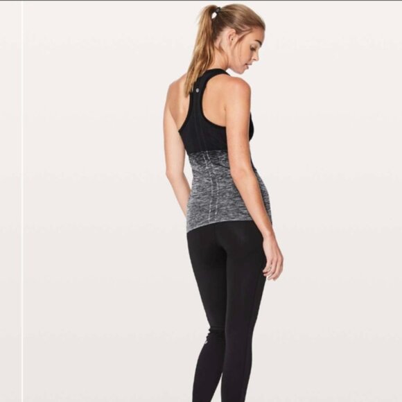 Lululemon Swiftly Tech Racerback Black / White / Black - Picture 2 of 8